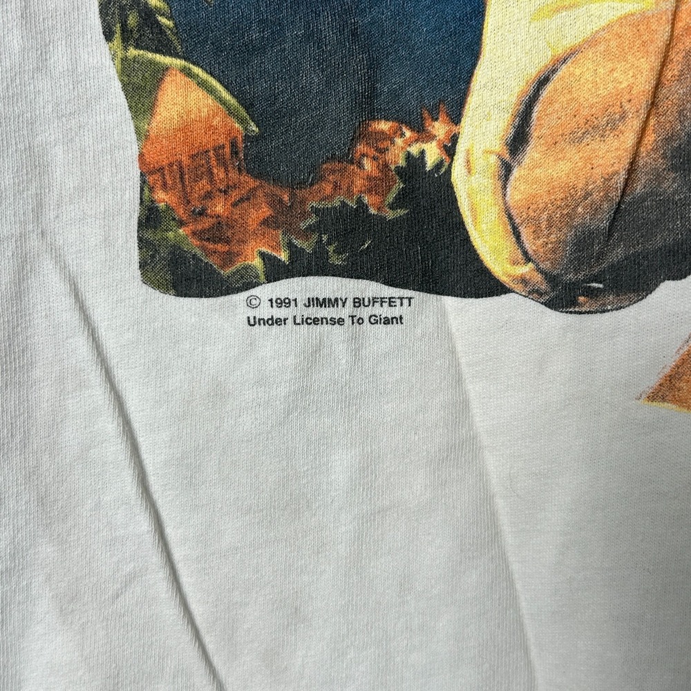 Vtg 1991 Jimmy Buffett Outposts Tour Shirt Mens XL Single Stitch Stedman USA - Picture 3 of 9